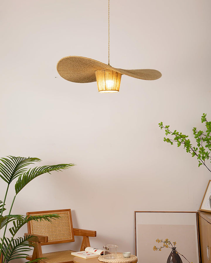 Rustique Chapeau Chanvre Suspension - Neutralighting