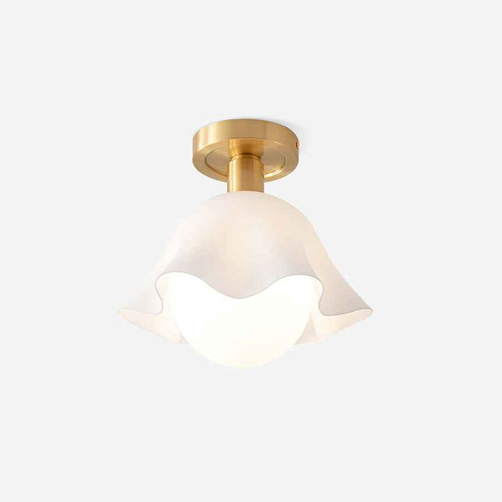 Petalia Laiton 28cm Blanc LED 40W
