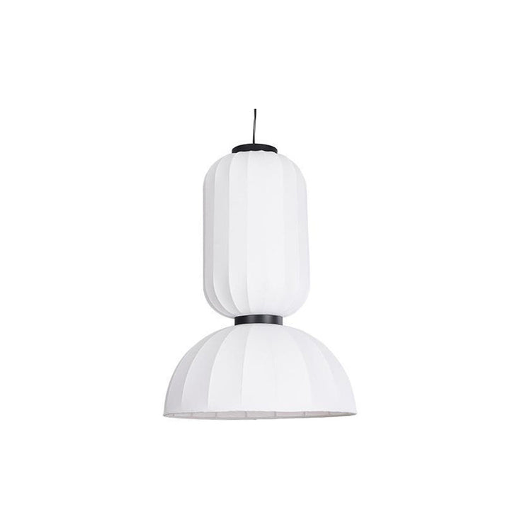 Ritta Suspension Vintage, Métal/Soie, Noir/Blanc, Chambre à Coucher - Neutralighting