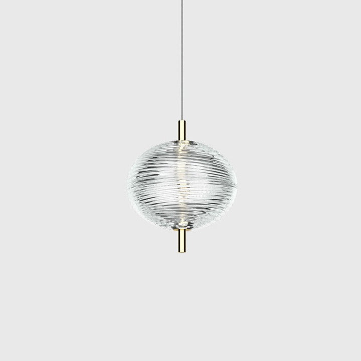 Valentina Suspension Globe Moderne, Verre/Métal, Noir/Or, Chambre - Neutralighting