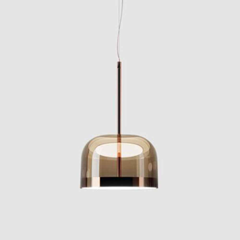 Valentina Suspension Nordique, Métal/Verre, Noir/Or, Salle à Manger - Neutralighting