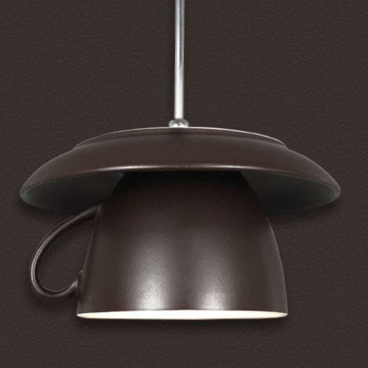 Valentina Pop Art Tasse Céramique LED Suspension Chambre à Coucher - Neutralighting