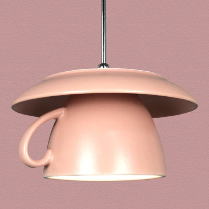 Valentina Pop Art Tasse Céramique LED Suspension Chambre à Coucher - Neutralighting