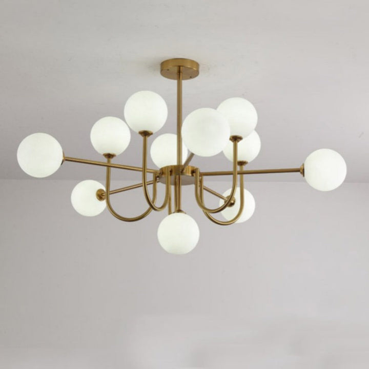 Valentina Moderne LED Lustre Or Verre Salle À Manger/Salon/Chambre À Coucher - Neutralighting