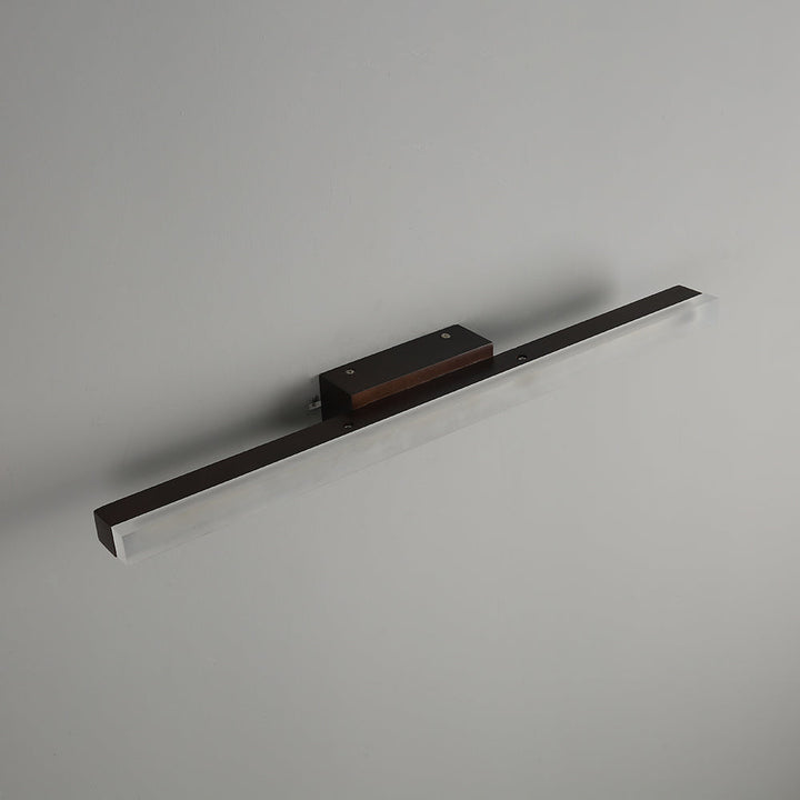Quinl Applique Murale Miroir Linéaire Minimaliste. Bois. Noyer. Salon - Neutralighting