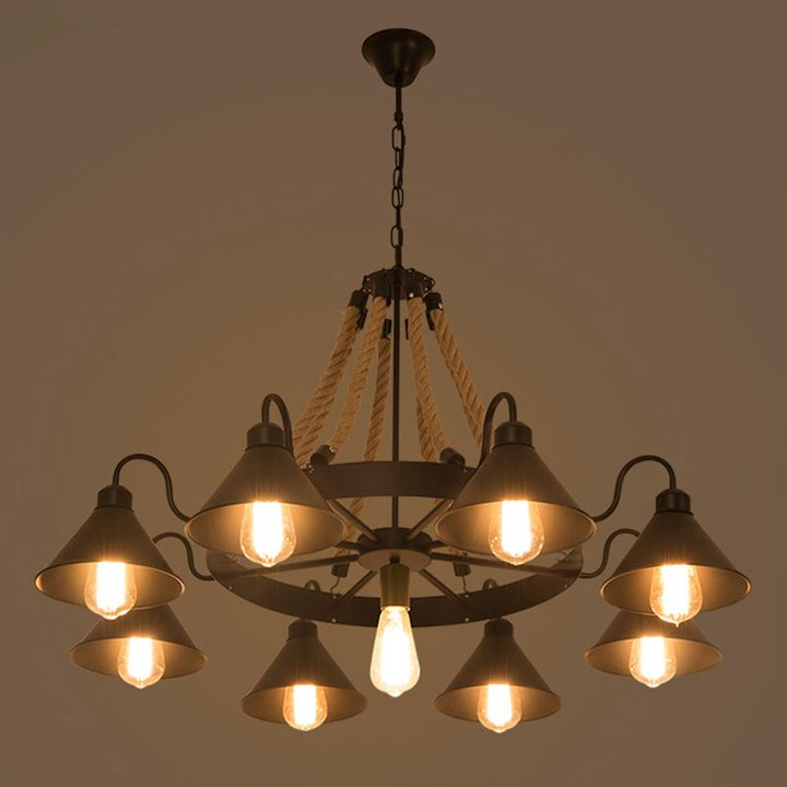 Silva Suspension Dôme Industriel, Métal/Verre, Noir/Blanc, Salon - Neutralighting