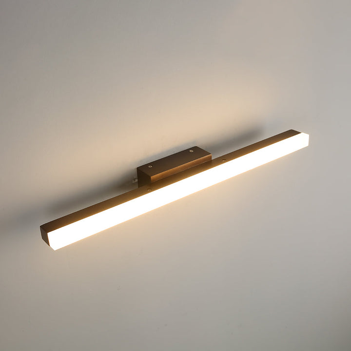Quinl Applique Murale Miroir Linéaire Minimaliste. Bois. Noyer. Salon - Neutralighting