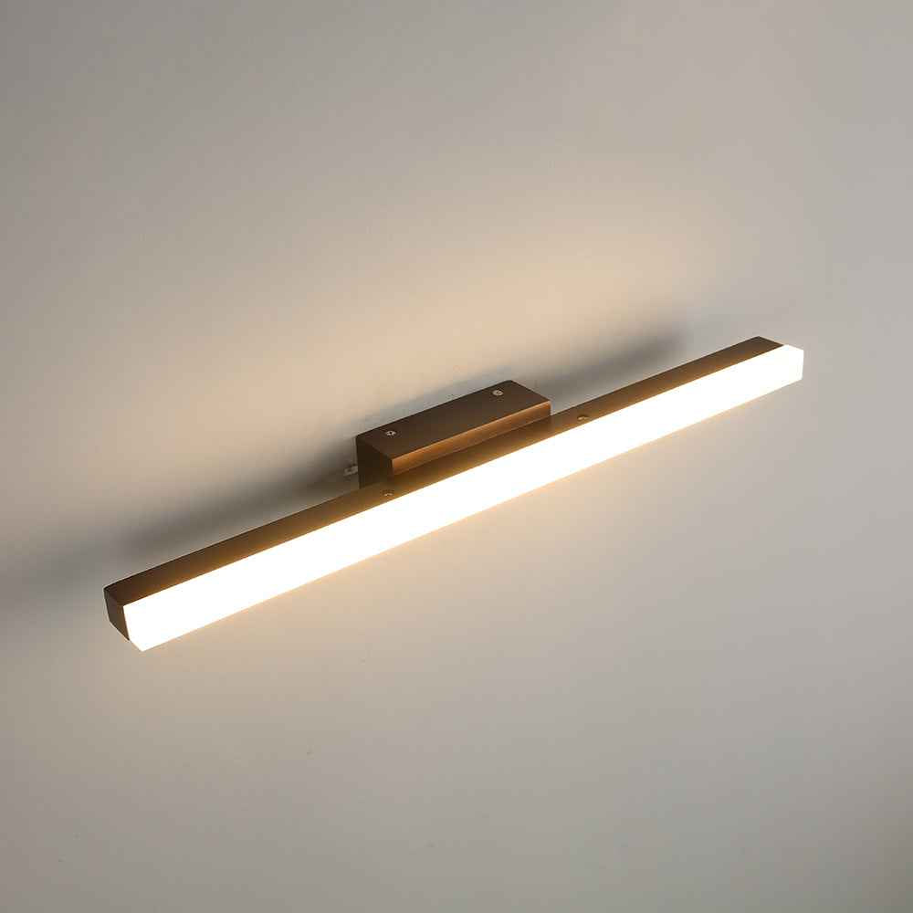 Quinl Applique Murale Miroir Linéaire Minimaliste. Bois. Noyer. Salon - Neutralighting