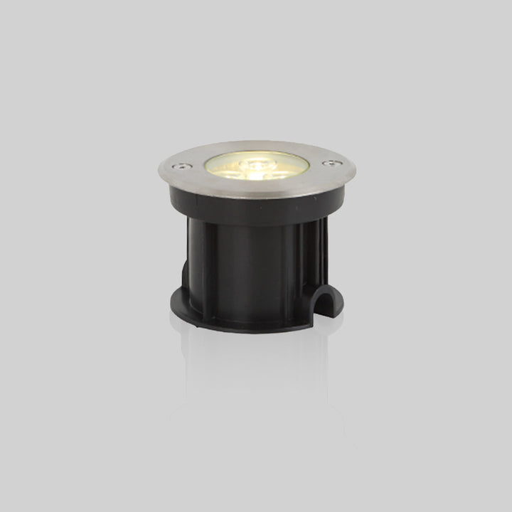 Ray Spot de Bassin Cylindre Moderne, Métal/Verre, Noir, Cour - Neutralighting