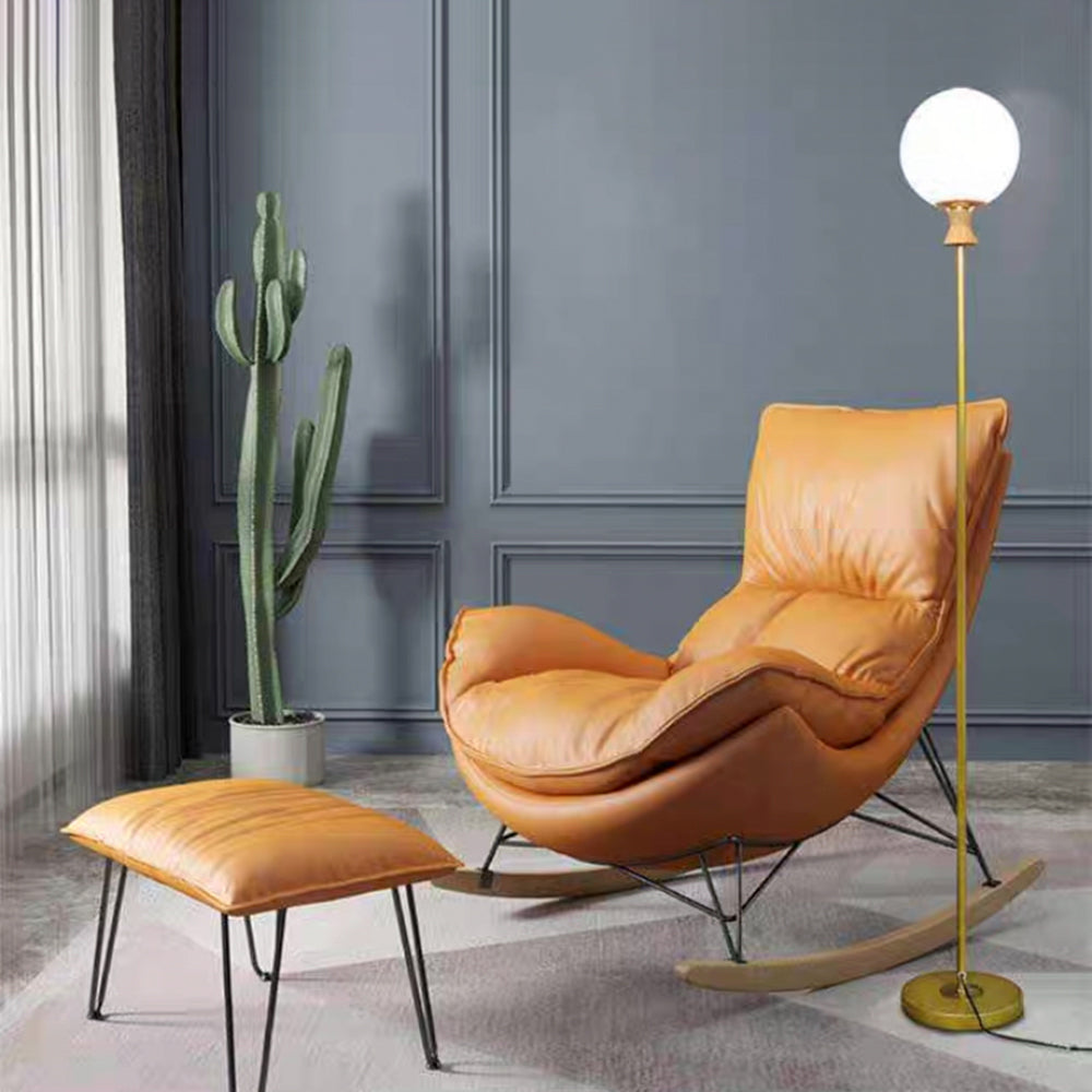 Valentina Design Lampadaire Bulle Simple Métal/Acrylique Doré Salon - Neutralighting