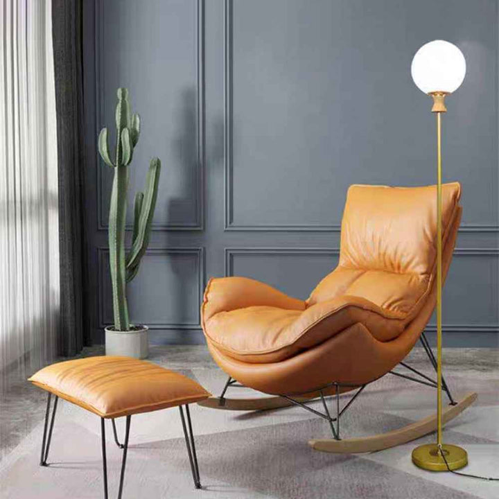 Valentina Design Lampadaire Bulle Simple Métal/Acrylique Doré Salon - Neutralighting