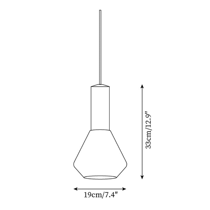 Givor Lampe Suspendue en Verre Givré - Neutralighting
