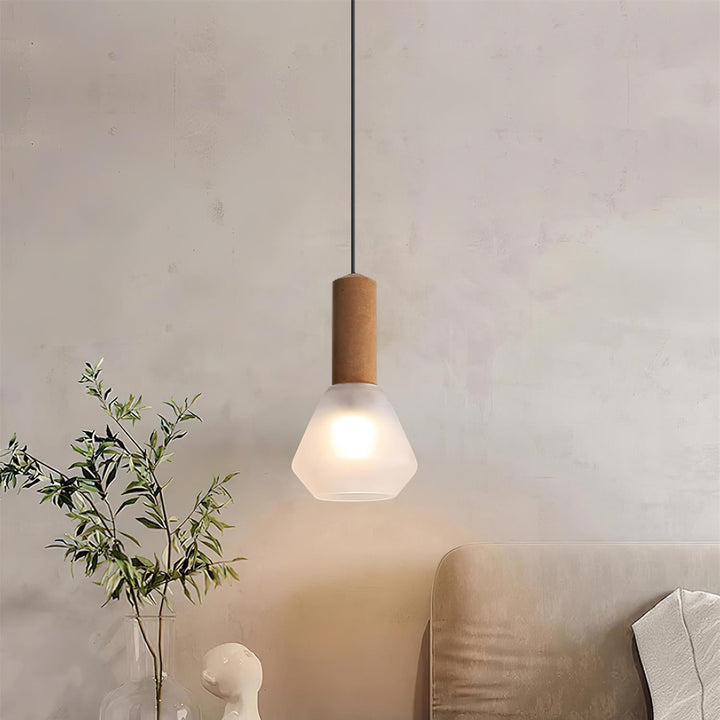 Givor Lampe Suspendue en Verre Givré - Neutralighting
