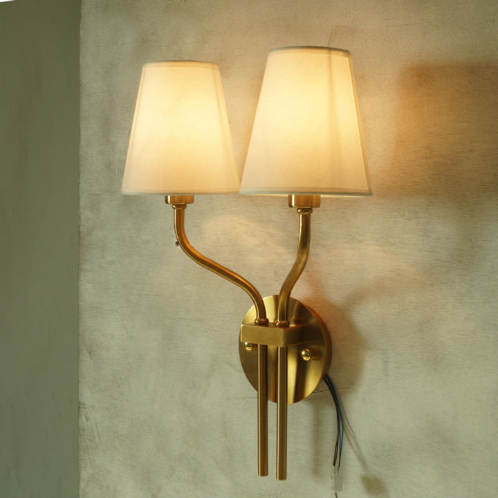 Ulcaran Applique Murale en Métal et Tissu Style Industriel Vintage - Neutralighting
