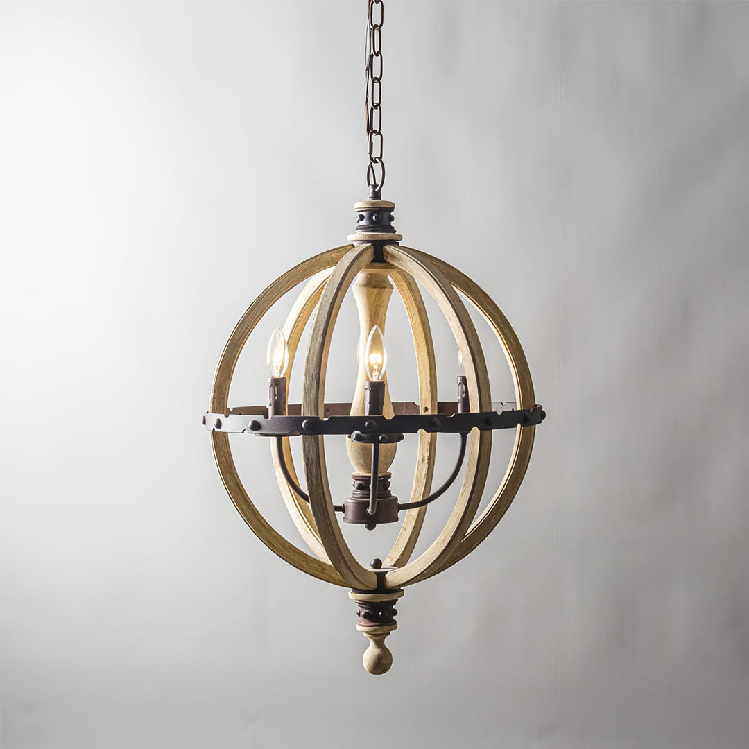 Ozorel Suspension Métallique et Bois Style Industriel Vintage - Neutralighting