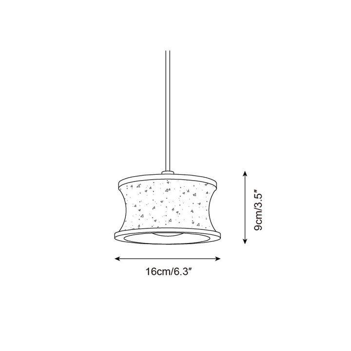 Ritta Lampe Pendante Travertin Sculptural - Neutralighting
