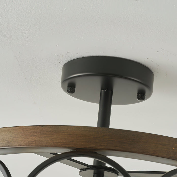 Arthaen Lampe de Plafond Métallique Industrielle Vintage - Neutralighting