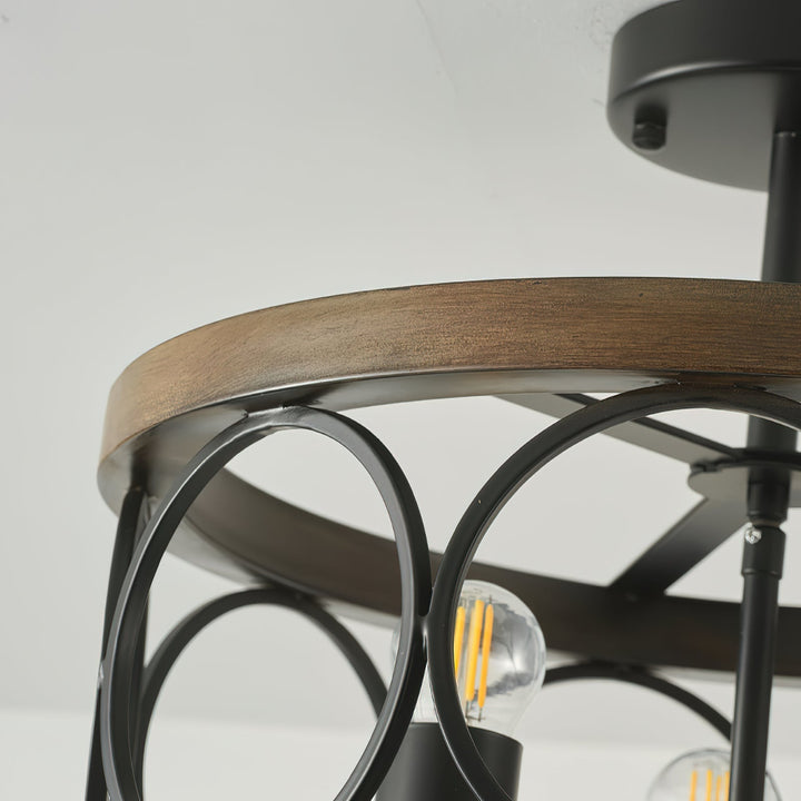 Arthaen Lampe de Plafond Métallique Industrielle Vintage - Neutralighting