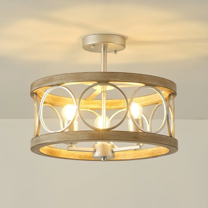 Arthaen Lampe de Plafond Métallique Industrielle Vintage - Neutralighting
