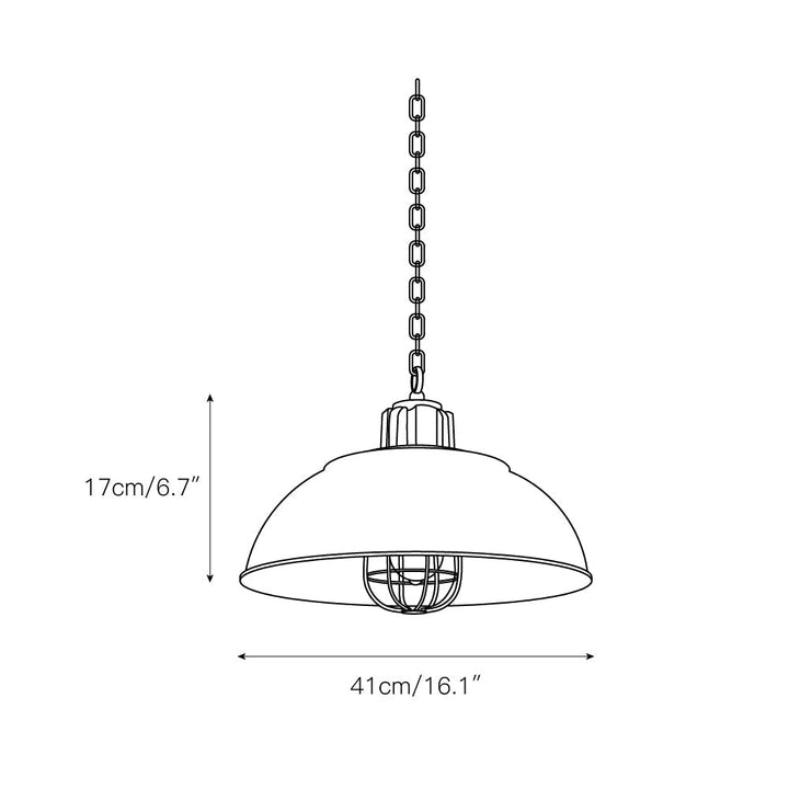 Mydorila Suspension Métallique Industrielle Vintage - Neutralighting