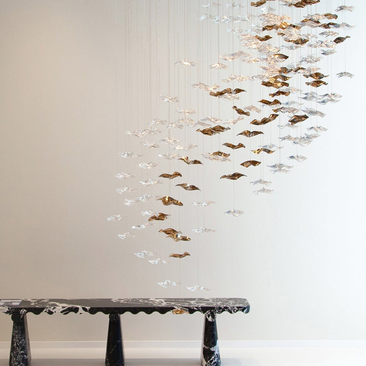 Vecarisra Suspension Lampes Art Verre Tidal Luxe - Neutralighting
