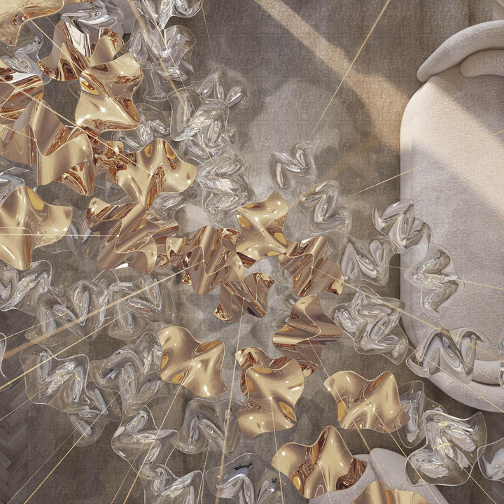 Vecarisra Suspension Lampes Art Verre Tidal Luxe - Neutralighting
