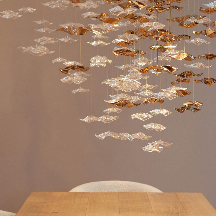 Vecarisra Suspension Lampes Art Verre Tidal Luxe - Neutralighting