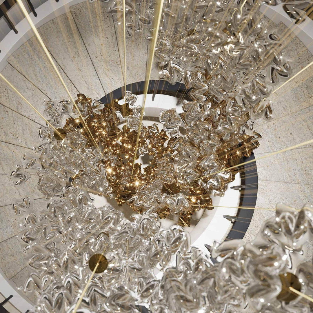 Vecarisra Suspension Lampes Art Verre Tidal Luxe - Neutralighting