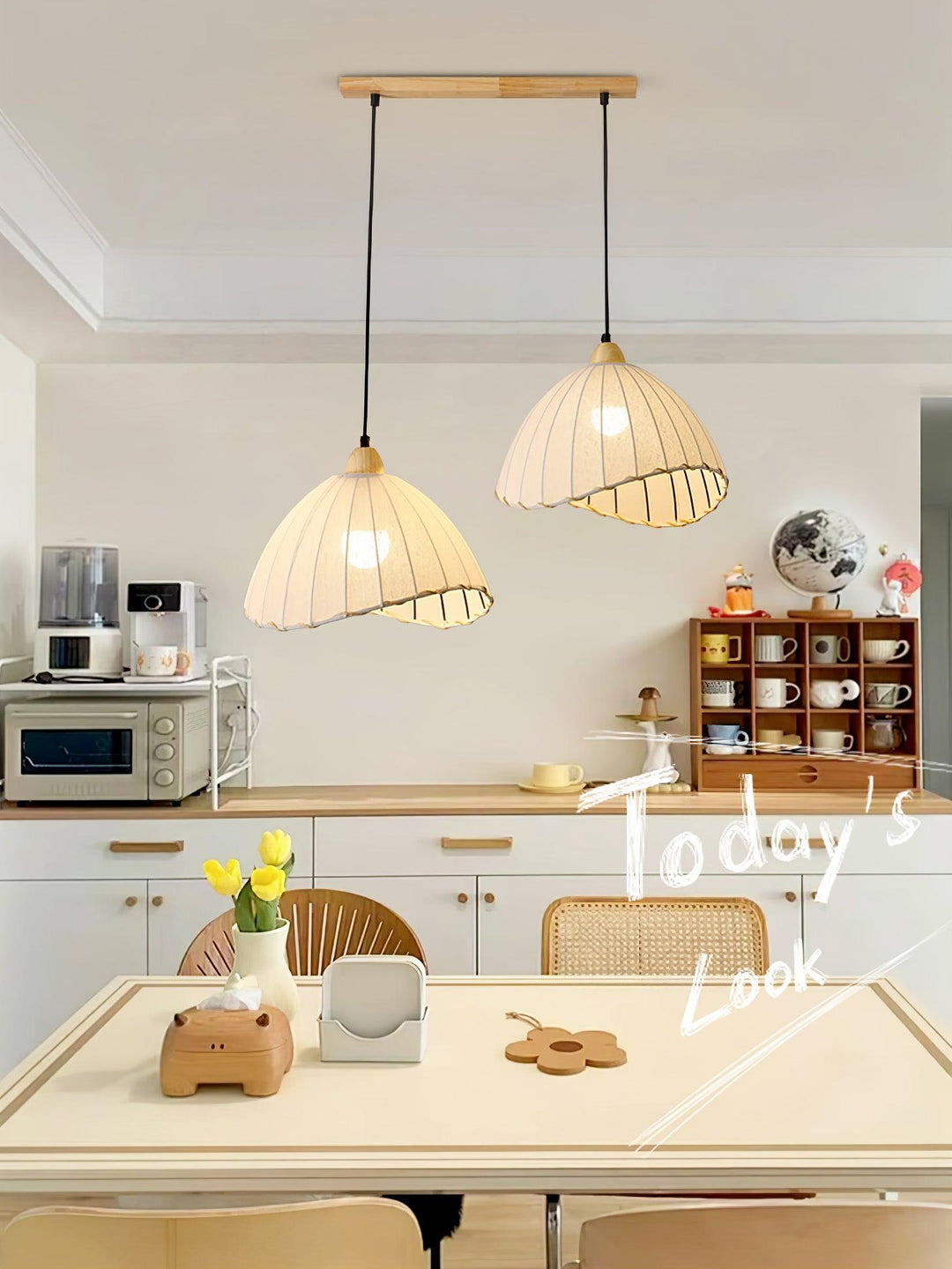 Shell Lampe Pendante Minimaliste en Bois - Neutralighting