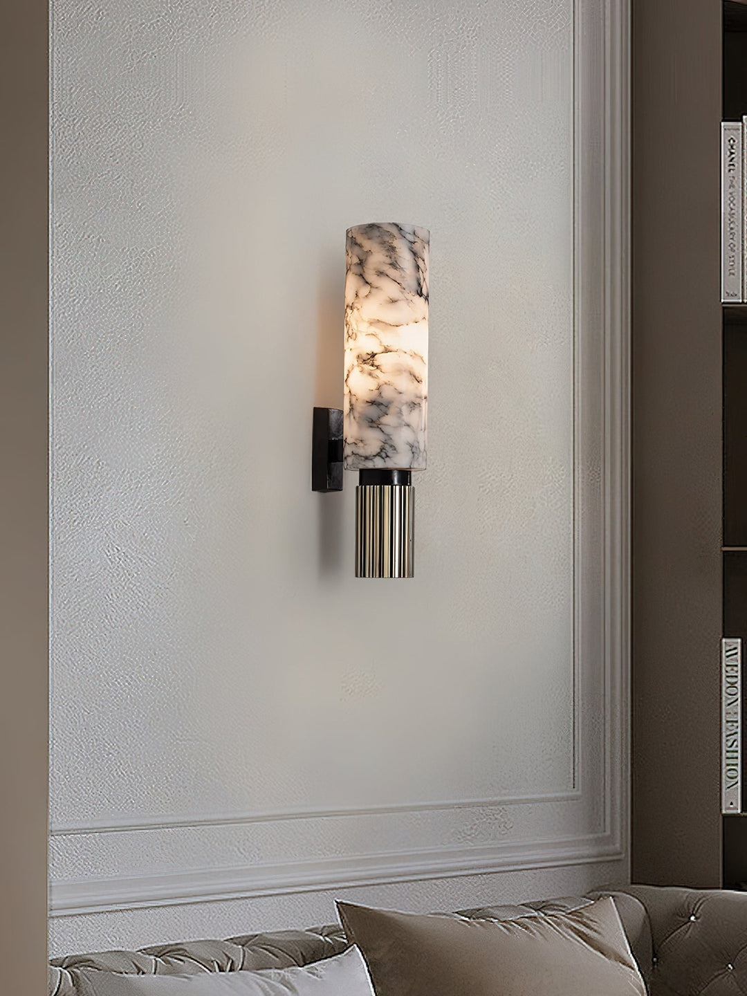 Olnoreth Applique Murale en Métal et Albâtre Moderne Minimaliste - Neutralighting