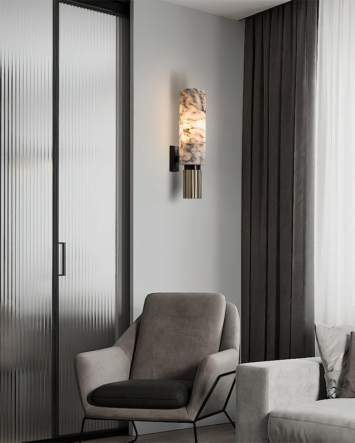 Olnoreth Applique Murale en Métal et Albâtre Moderne Minimaliste - Neutralighting