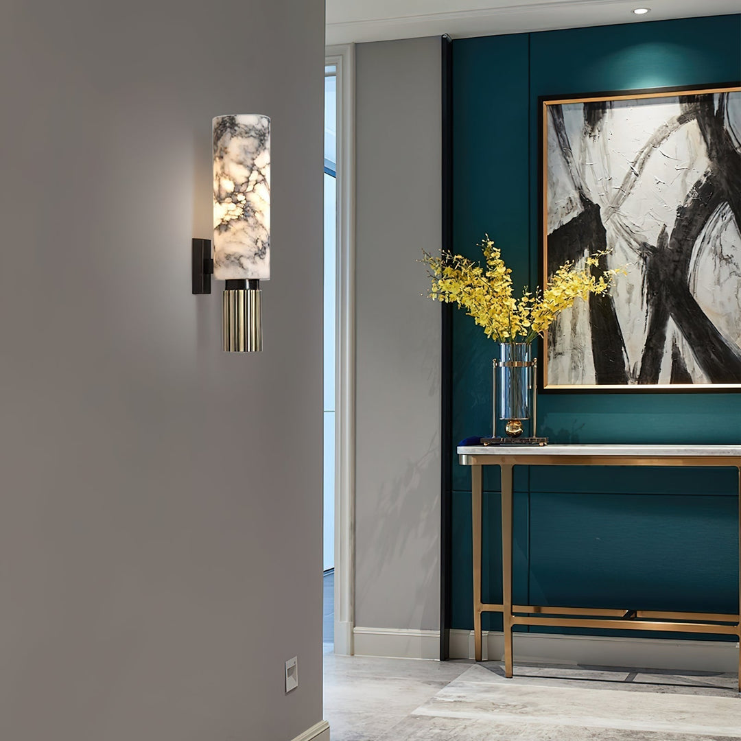 Olnoreth Applique Murale en Métal et Albâtre Moderne Minimaliste - Neutralighting