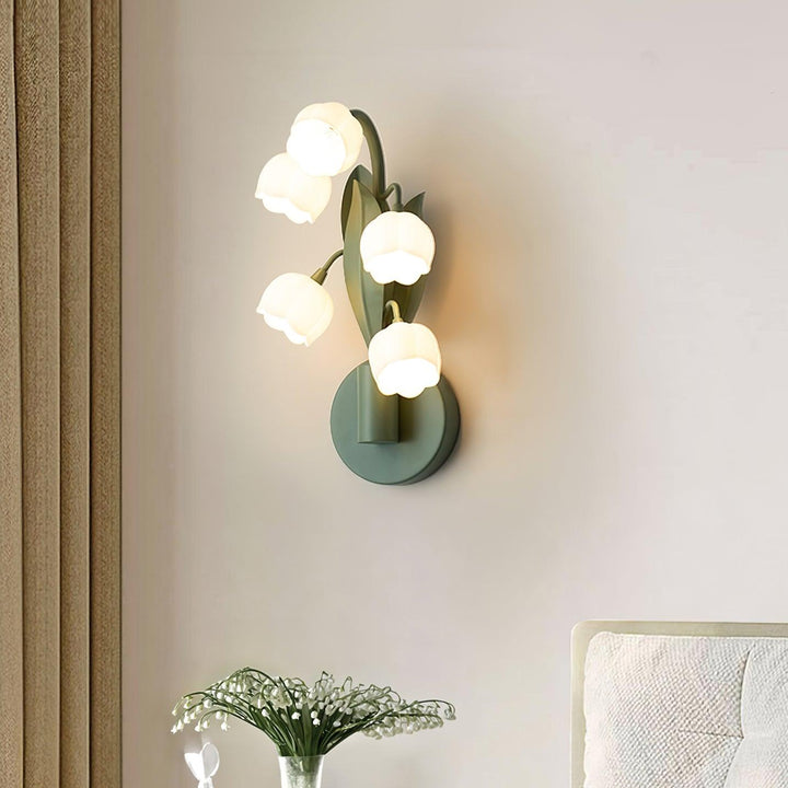 Vivid Applique Murale Élégante Fleur de Lys Blanche - Neutralighting