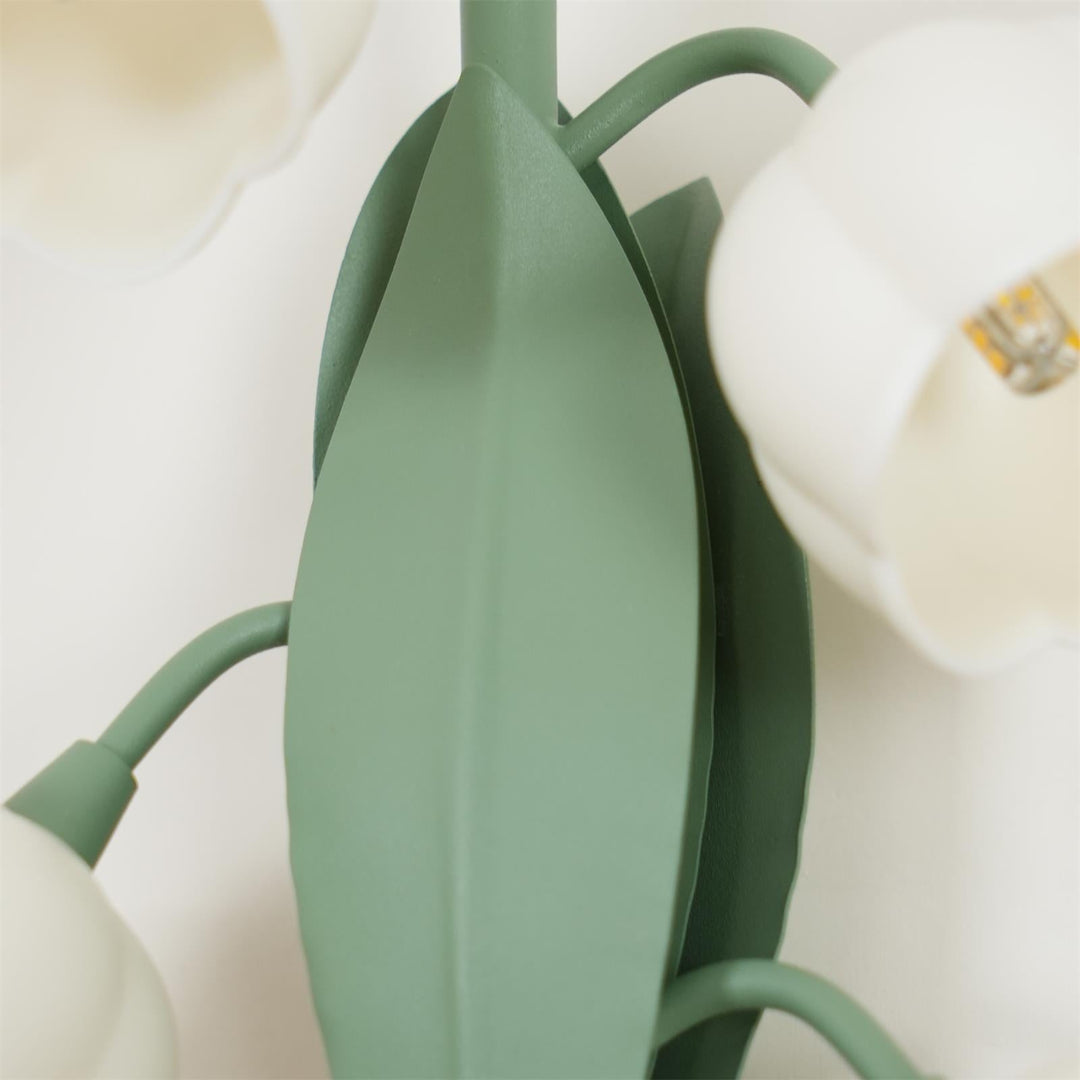 Vivid Applique Murale Élégante Fleur de Lys Blanche - Neutralighting