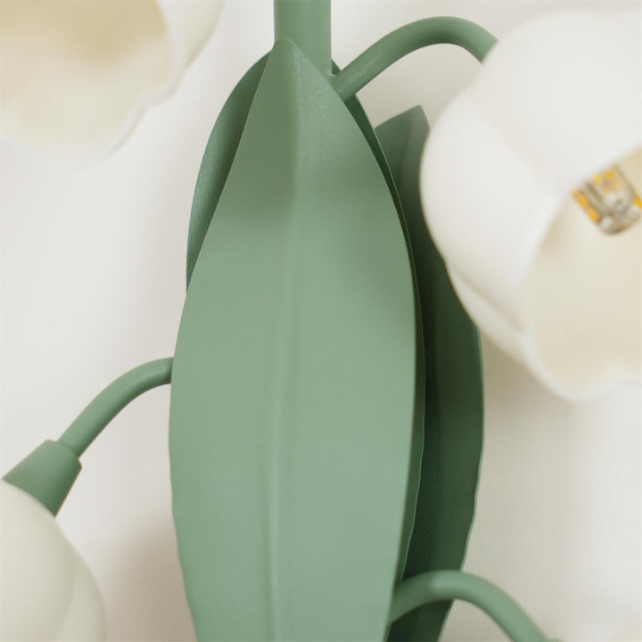 Vivid Applique Murale Élégante Fleur de Lys Blanche - Neutralighting