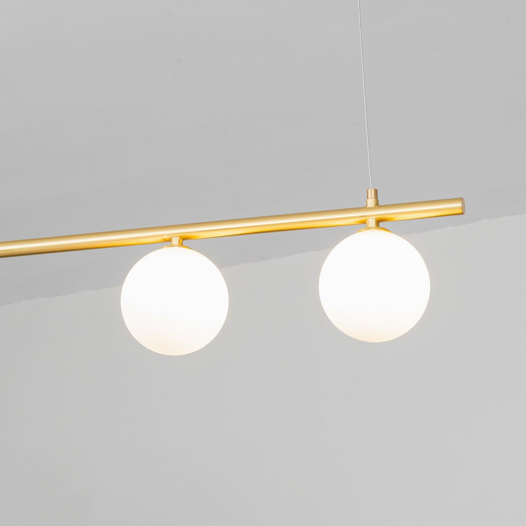 Solara Suspension en laiton linéaire satellite minimaliste - Neutralighting
