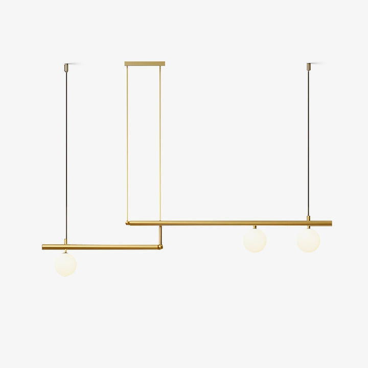 Solara Suspension en laiton linéaire satellite minimaliste - Neutralighting
