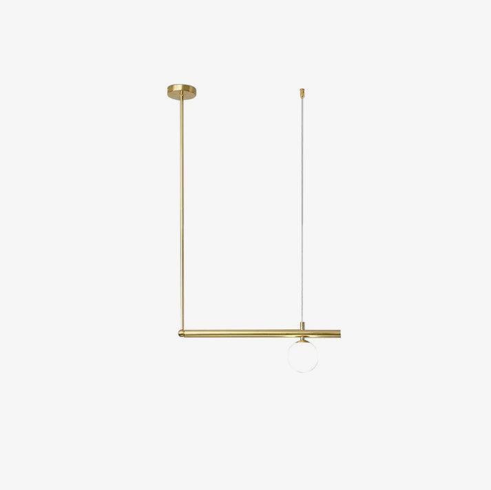 Solara Suspension en laiton linéaire satellite minimaliste - Neutralighting