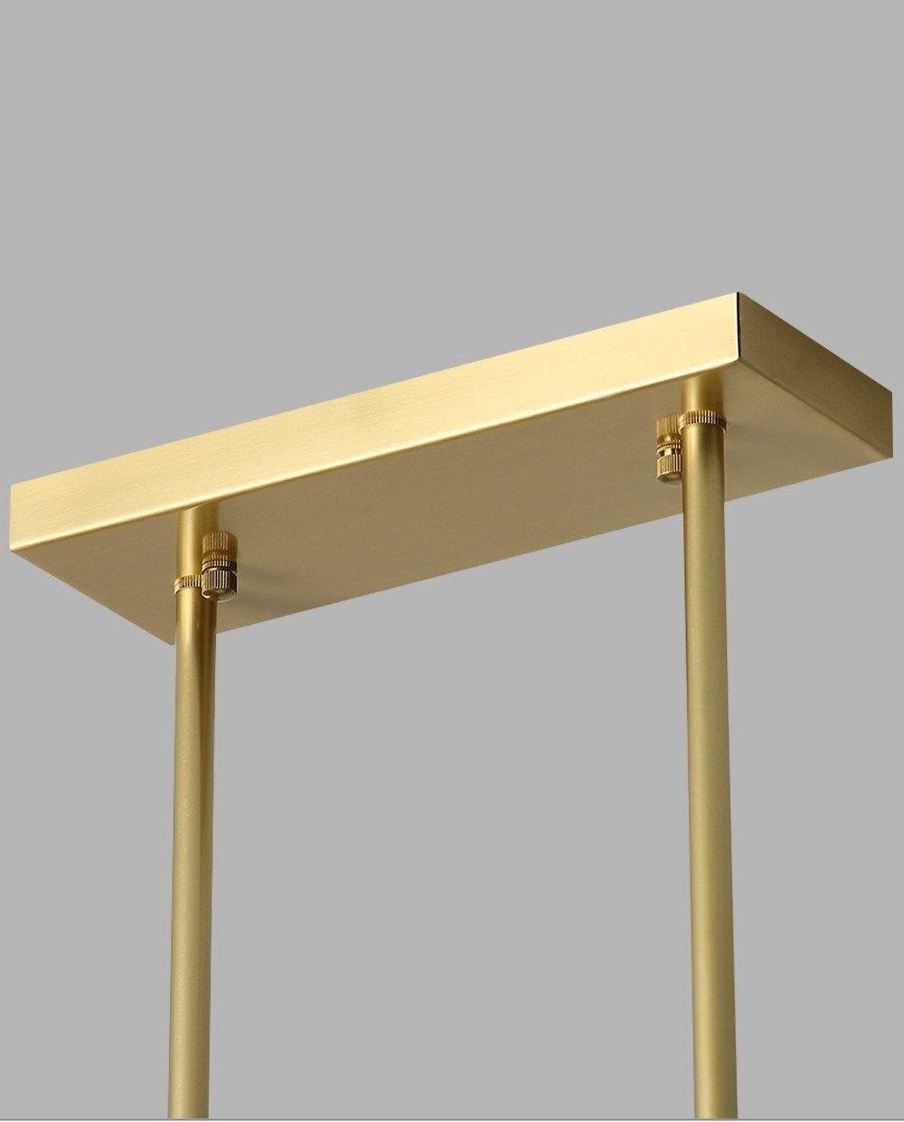 Solara Suspension en laiton linéaire satellite minimaliste - Neutralighting