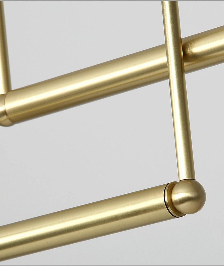 Solara Suspension en laiton linéaire satellite minimaliste - Neutralighting