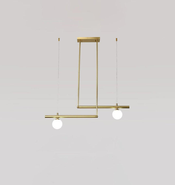 Solara Suspension en laiton linéaire satellite minimaliste - Neutralighting