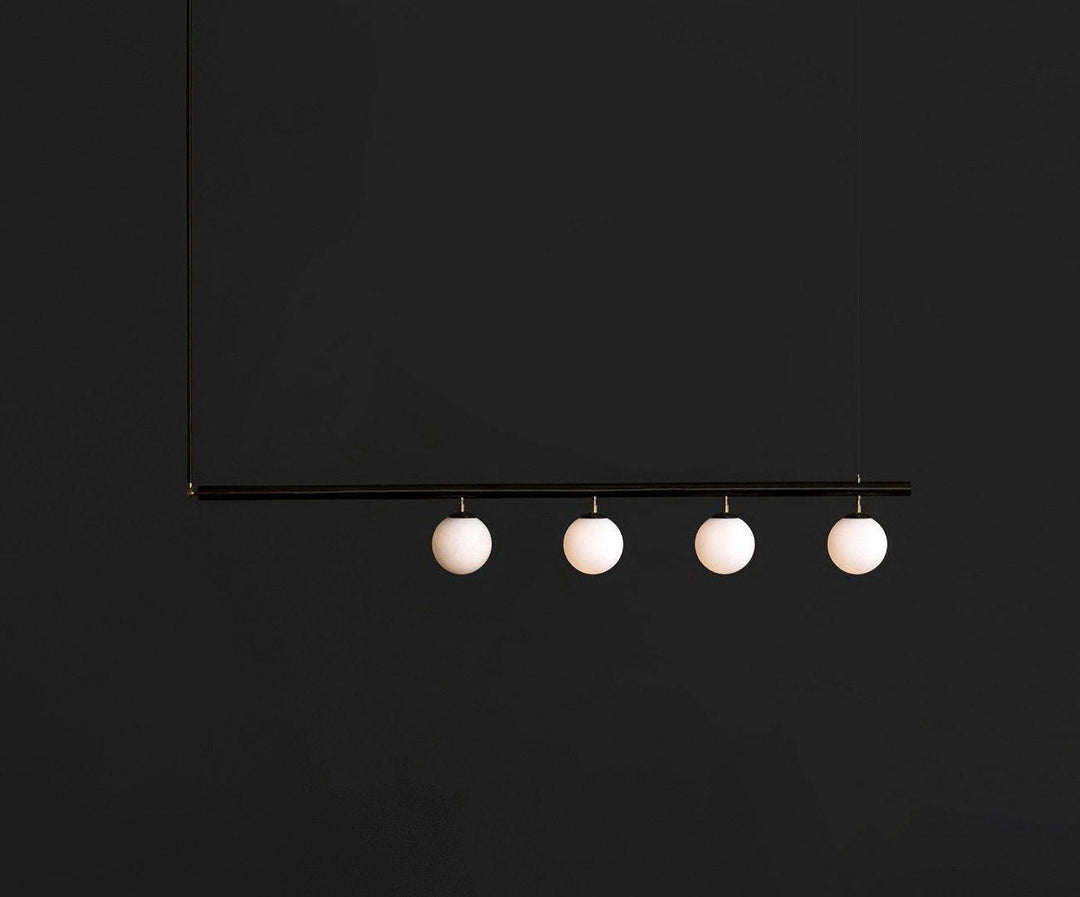 Solara Suspension en laiton linéaire satellite minimaliste - Neutralighting