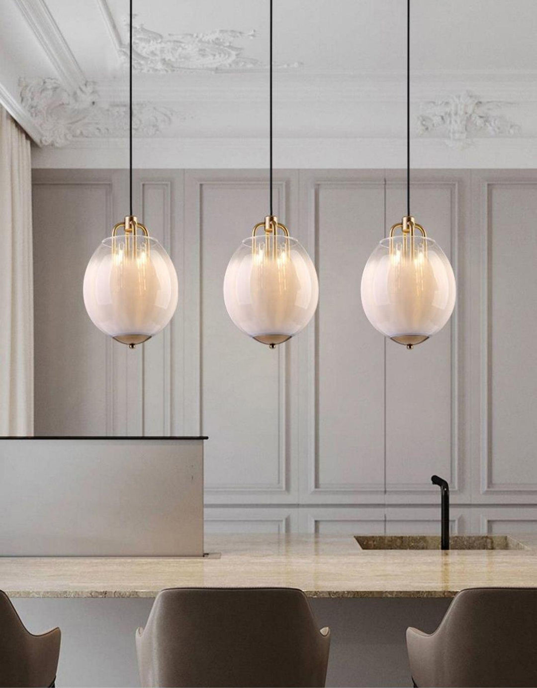 Tatum Suspension en Verre de Luxe - Neutralighting
