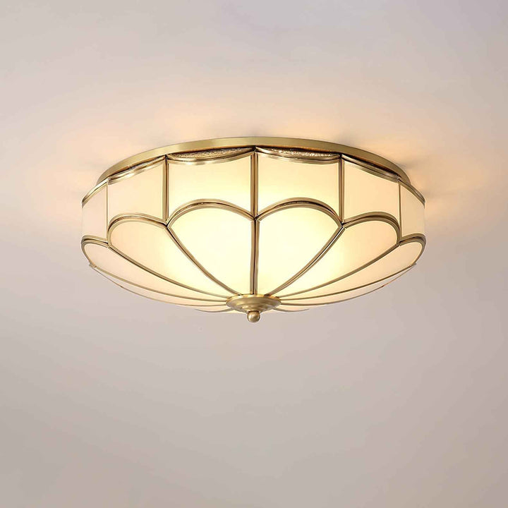 Evmarara Verre 35cm Blanc LED
