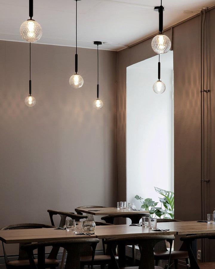 Azorila Suspension moderne minimaliste en laiton et verre - Neutralighting
