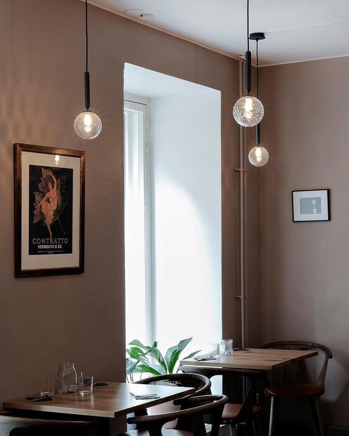 Azorila Suspension moderne minimaliste en laiton et verre - Neutralighting