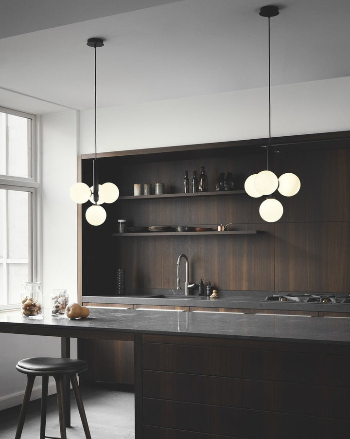 Azorila Suspension moderne minimaliste en laiton et verre - Neutralighting