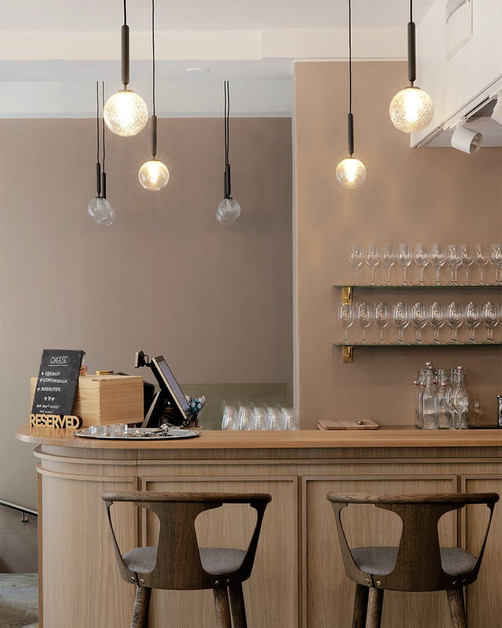 Azorila Suspension moderne minimaliste en laiton et verre - Neutralighting