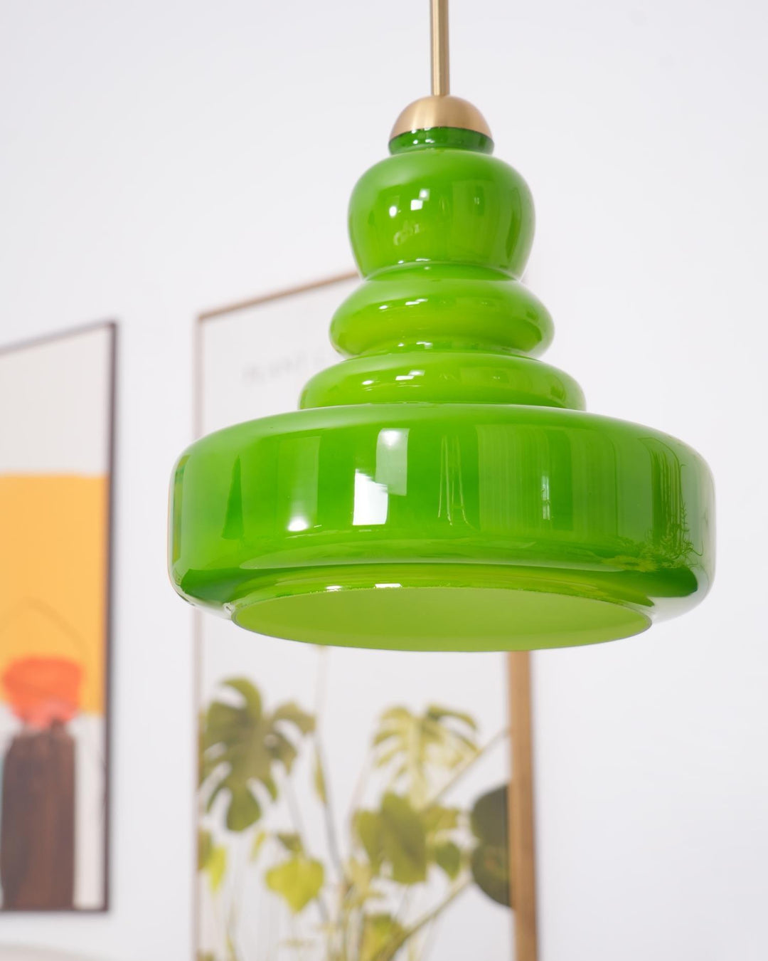 Lustra Suspension en Verre à Couches Style École pour Salon - Neutralighting
