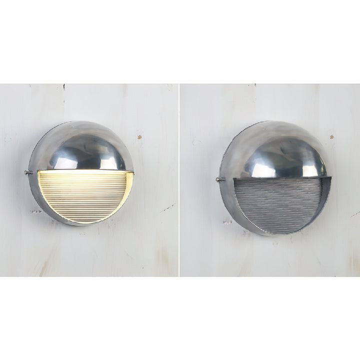 Avrinor Applique Murale d’Extérieur en Métal et Verre Vintage - Neutralighting